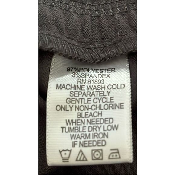 Denim & Co. (D & Co. Women’s 1X Faux Suede Circle Tiered Midi Skirt in Gray - Picture 4 of 5